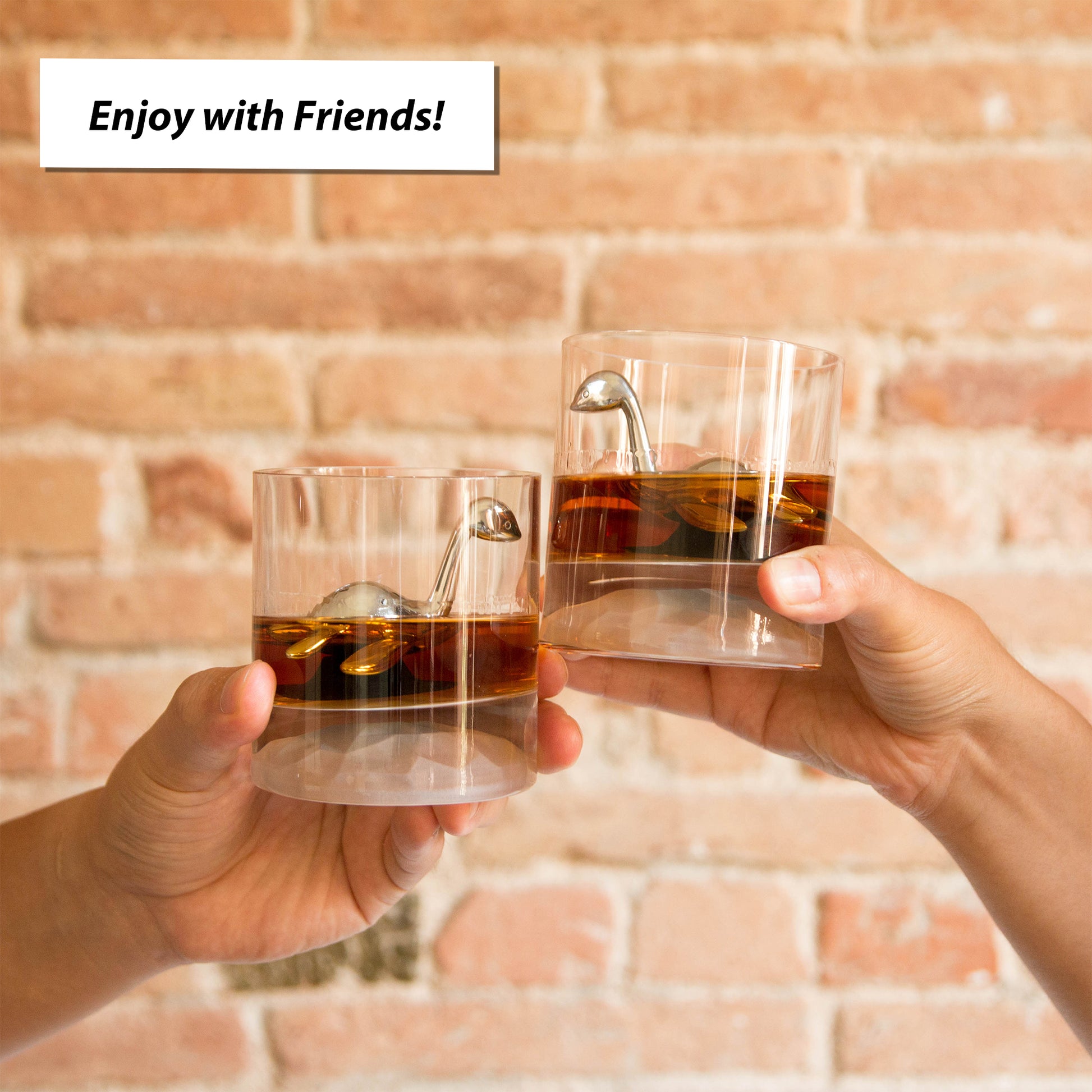Scotch Ness Critter Whisky Stone is Great with Friends, Enjoy as a Set