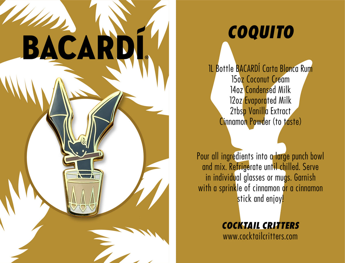 Backadi Pin BACARDI Coquito Pin – Cocktail Critters