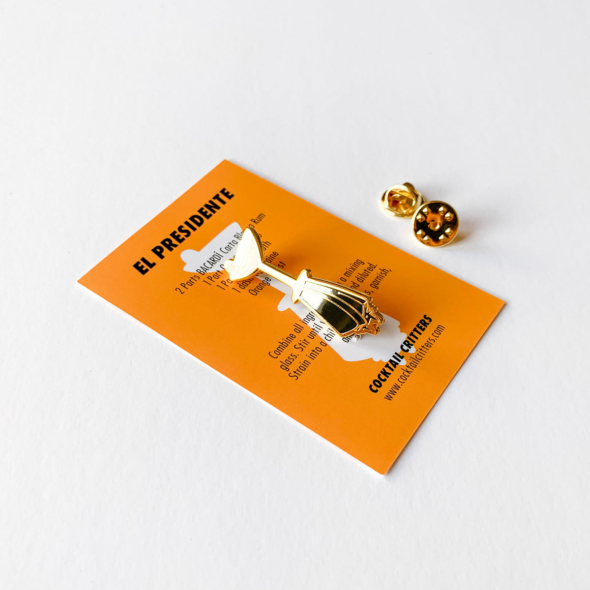 Backadi Pin BACARDI El Presidente Pin – Cocktail Critters