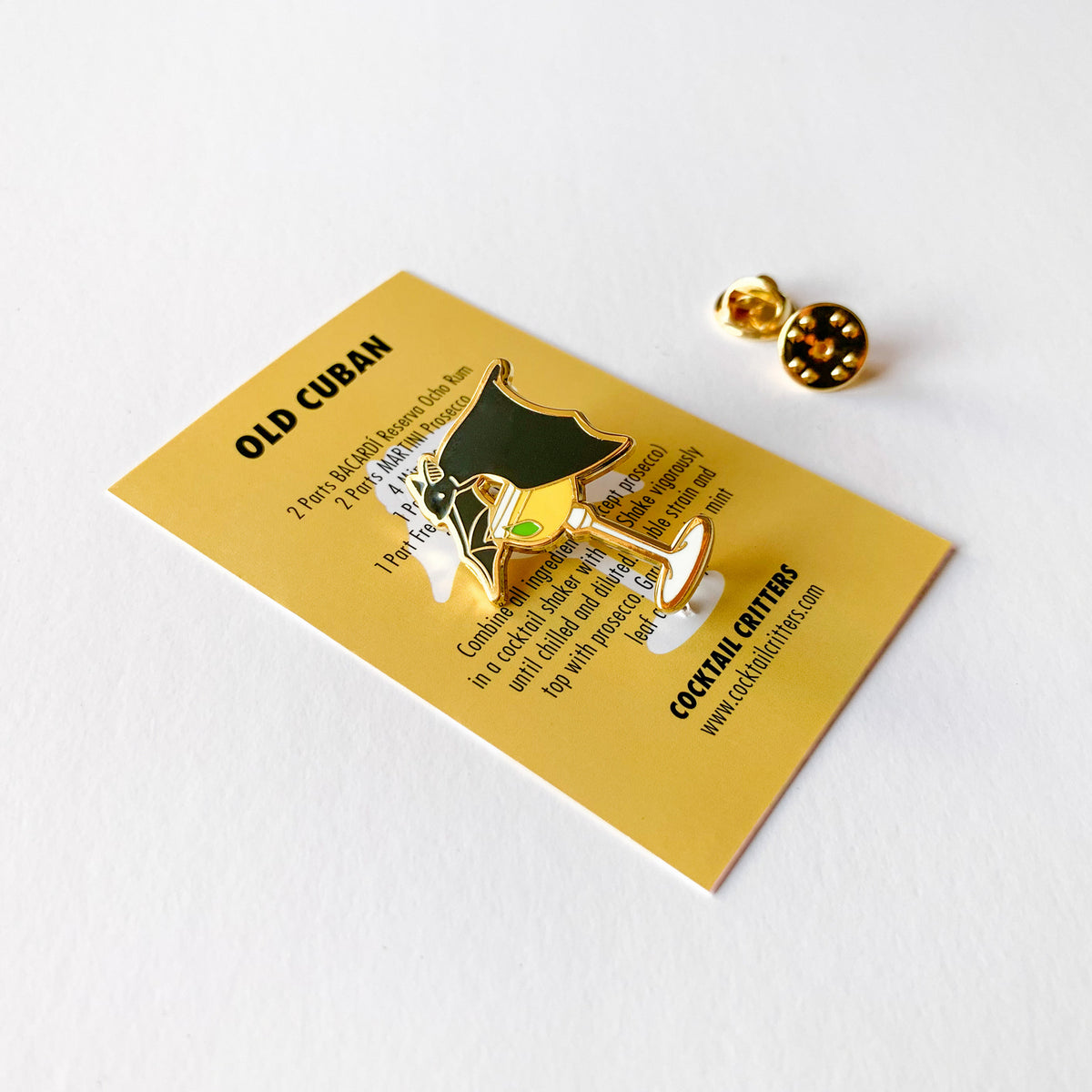 Backadi Pin BACARDI Old Cuban Pin – Cocktail Critters
