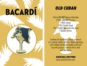 Bacardi Old Cuban Cocktail Enamel Pin by Cocktail Critters