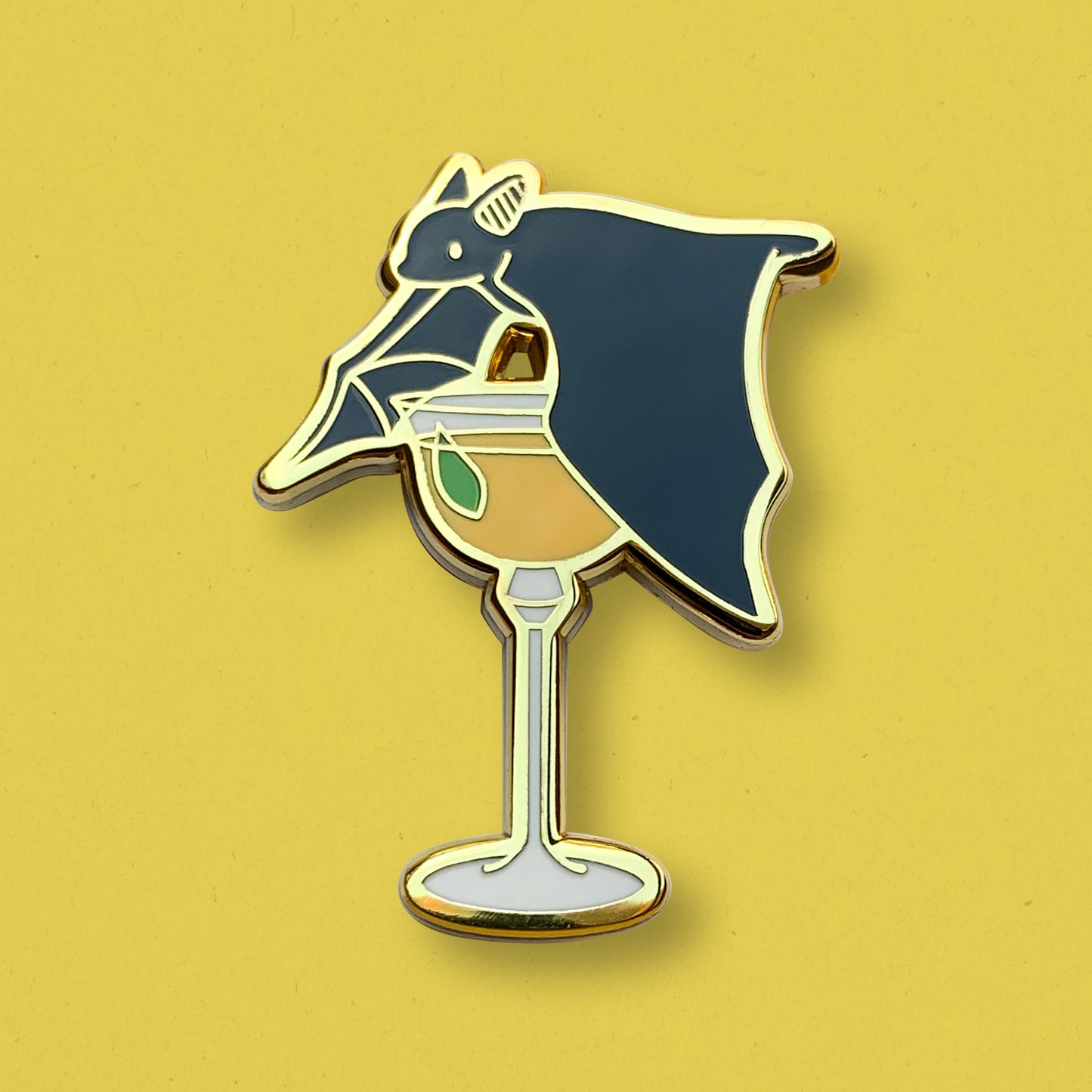 Bacardi Old Cuban Cocktail Enamel Pin by Cocktail Critters