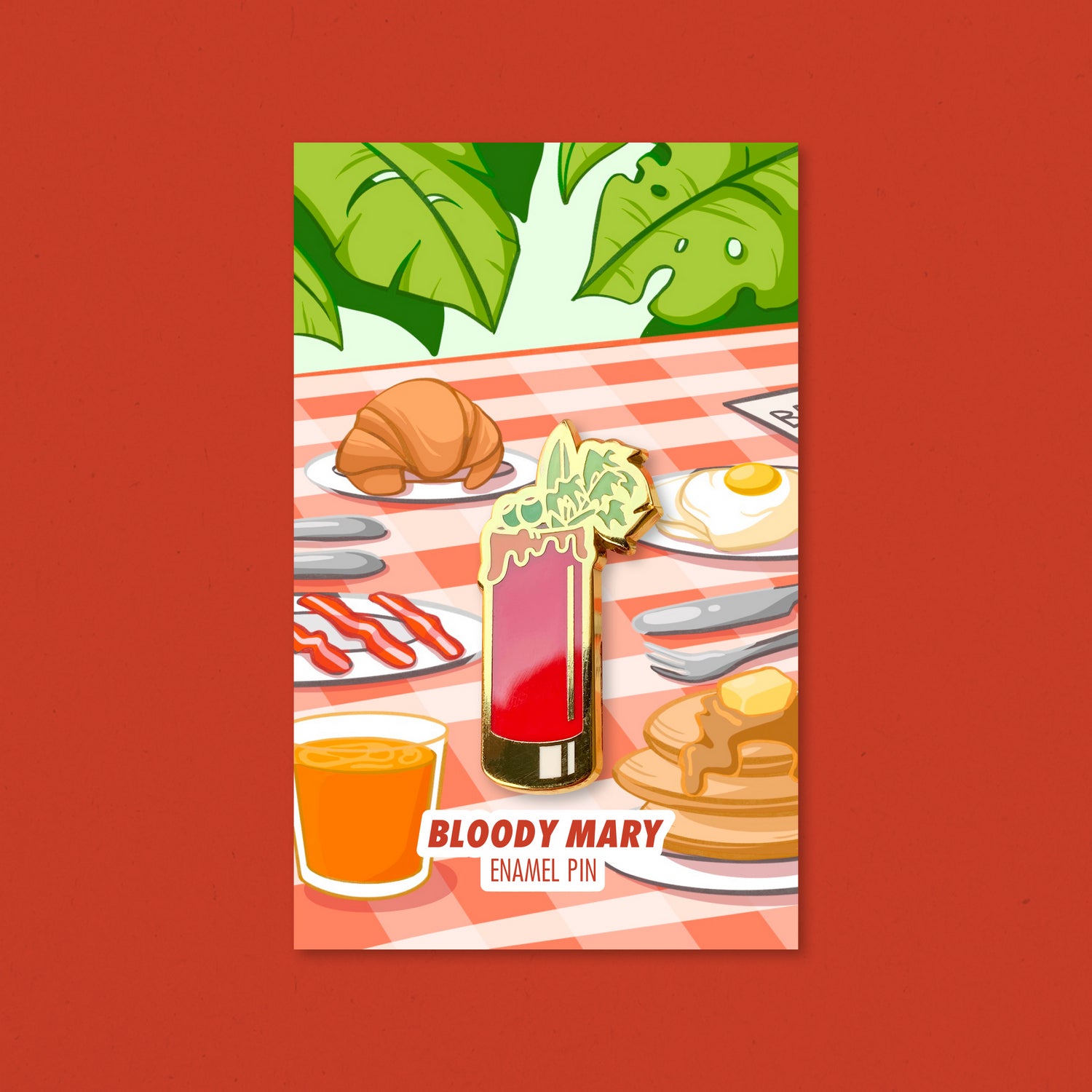 Bloody Mary Cocktail Pin by Cocktail Critters