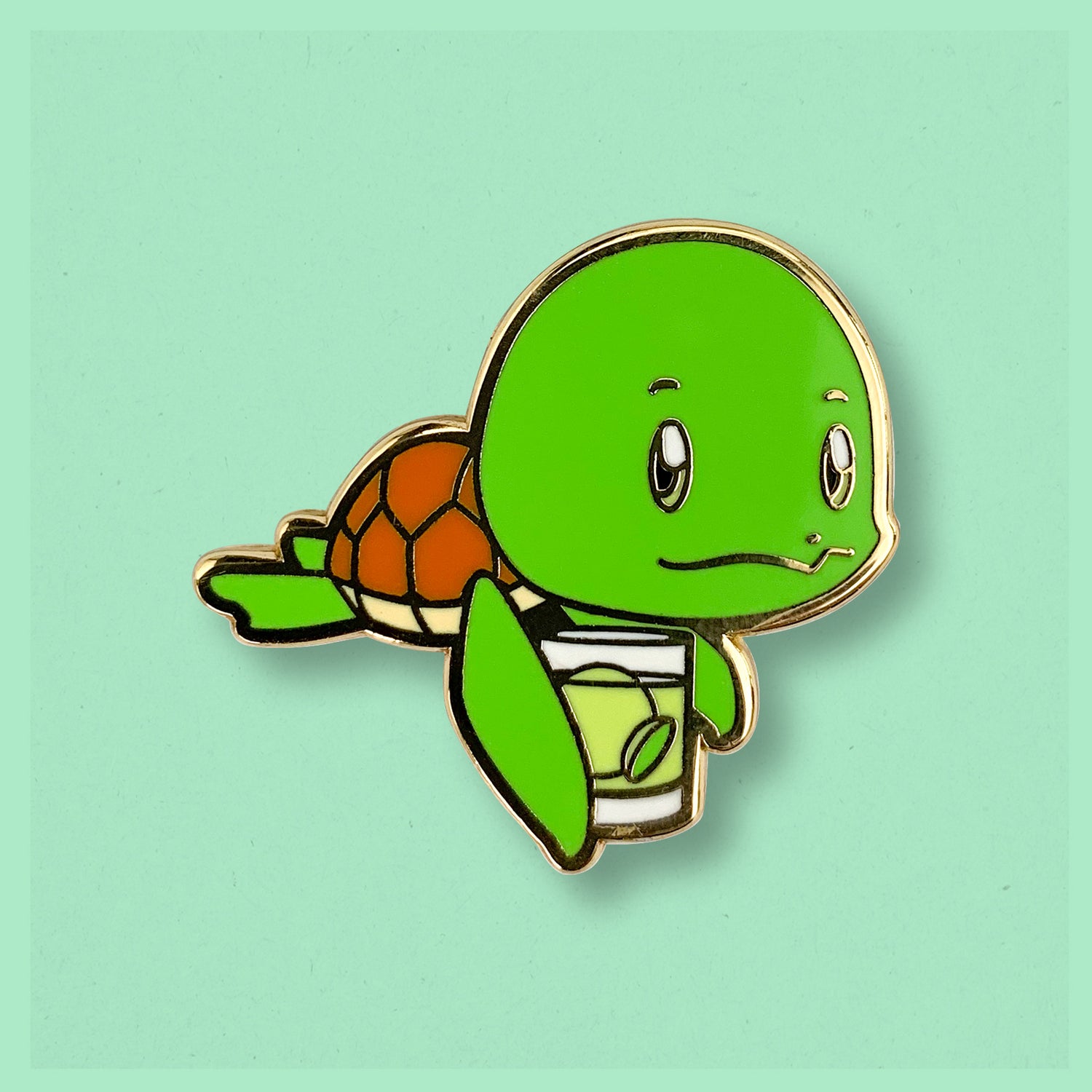 Groovy Gimlet Cocktail Enamel Pin by Cocktail Critters