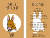 Perfect Porto Sour Cocktail Enamel Pin by Cocktail Critters