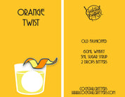Orange Twist Cocktail Enamel Pin