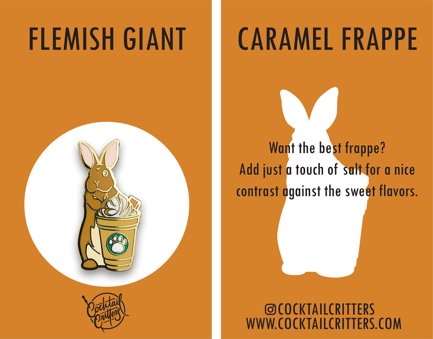 Coffee Rabbit Pin Set