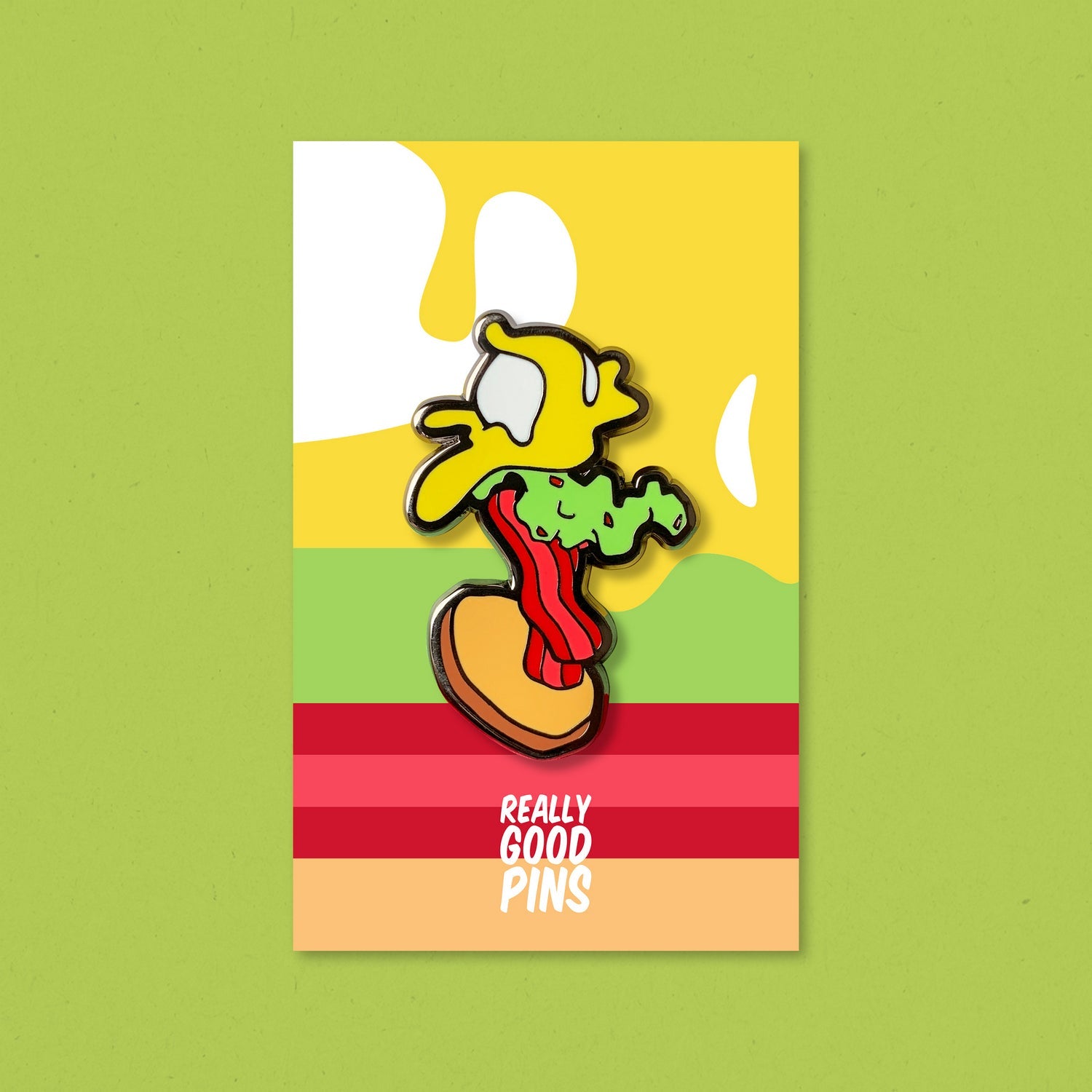 Eggs Benedict Food Frenzy Enamel Pin by Really Good Pins