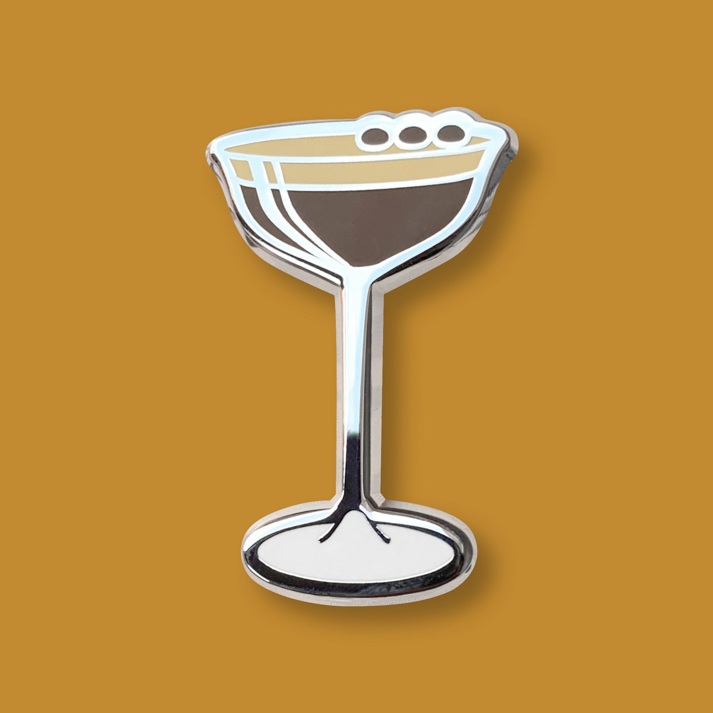 Espresso Martini Cocktail Pin by Cocktail Critters