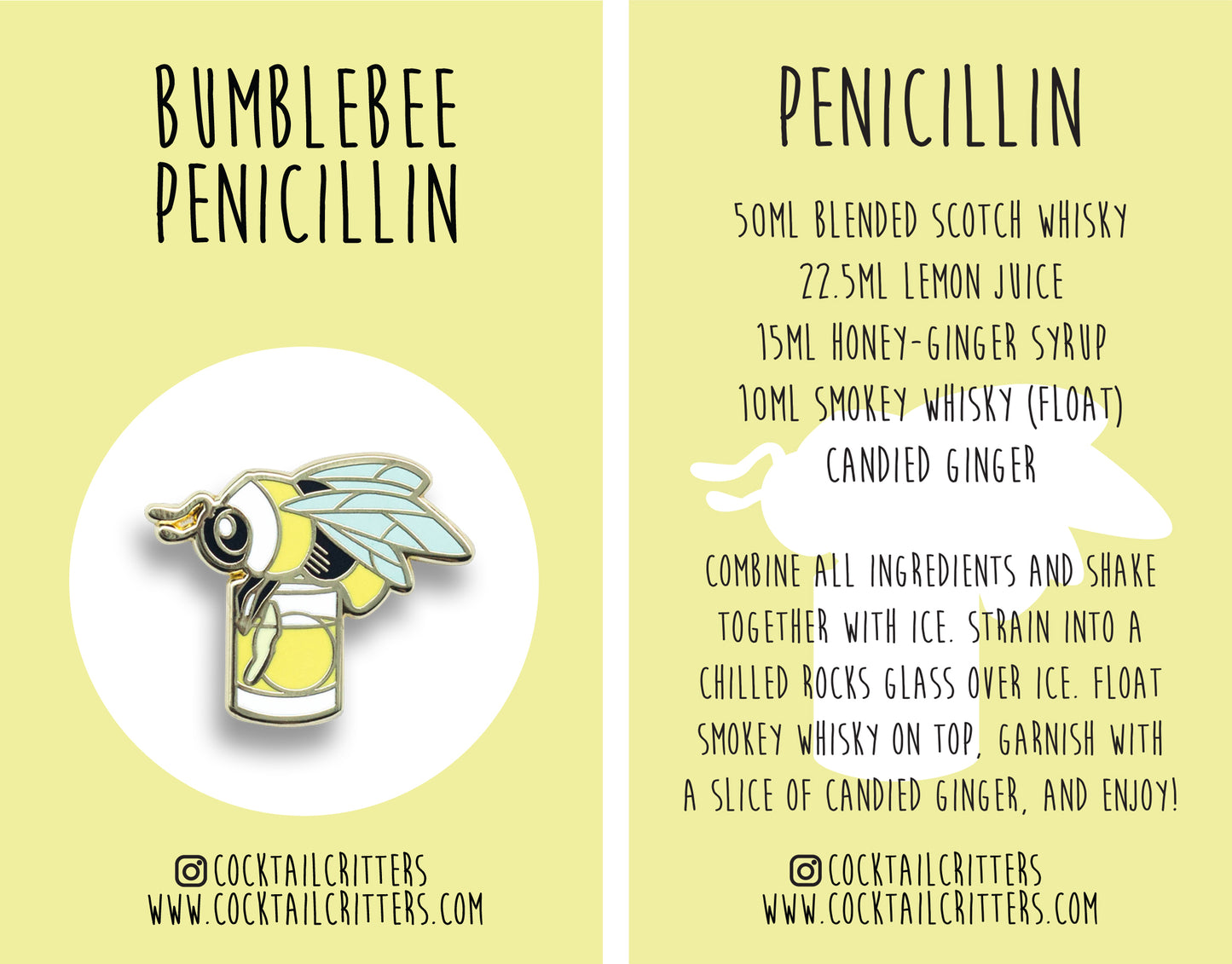 Bee & Chibi Pin Set