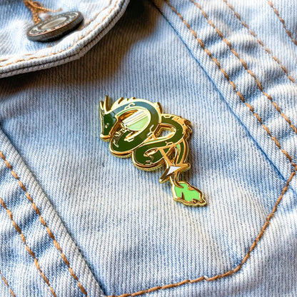 Dragon & Daiquiri Cocktail Hard Enamel Pin by Cocktail Critters