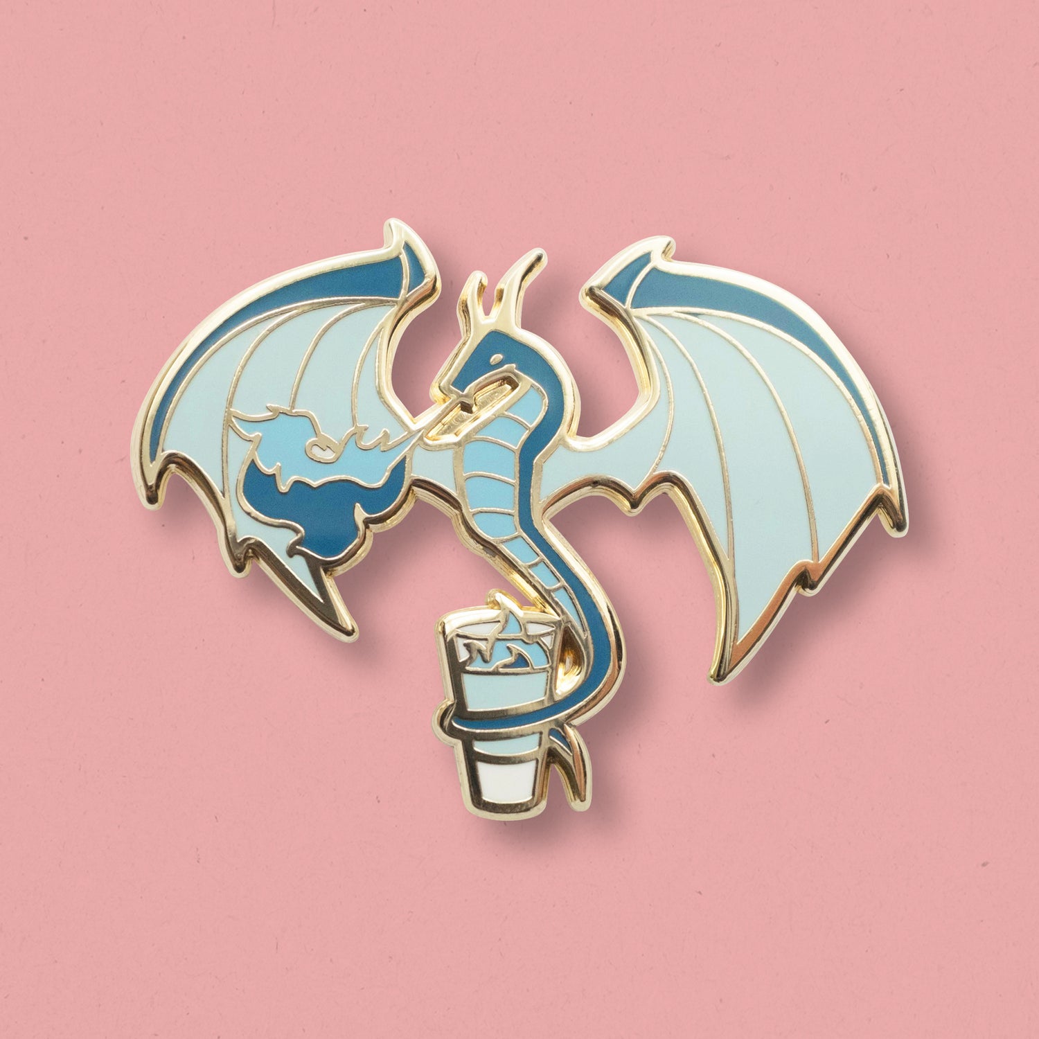 Dragon & Sambuca Hard Enamel Pin by Cocktail Critters