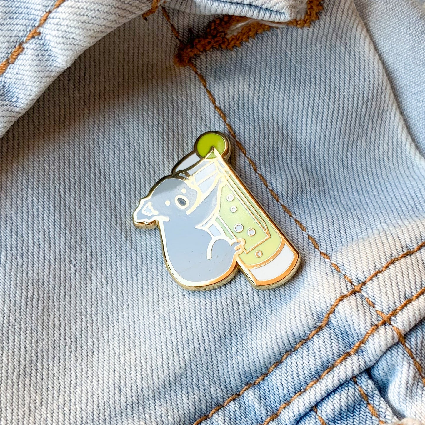 Koala & Tom Collins Cocktail Hard Enamel Pin by Cocktail Critters