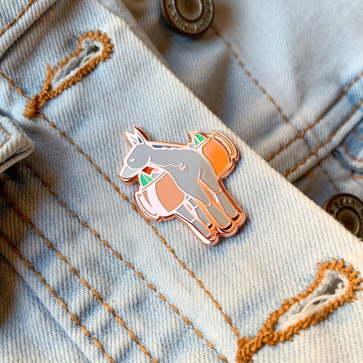 Moscow Mule Cocktail Hard Enamel Pin by Cocktail Critters