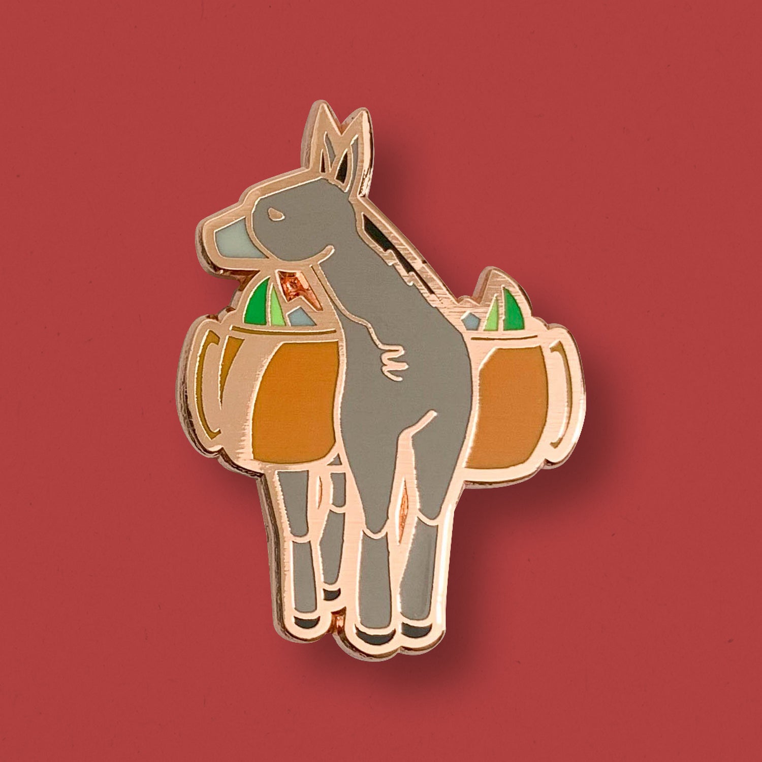 Moscow Mule Cocktail Hard Enamel Pin by Cocktail Critters