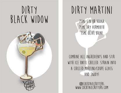 Black Widow x Dirty Martini Pin