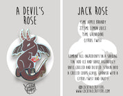 Jersey Devil x Jack Rose Enamel Pin by Cocktail Critters