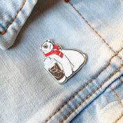 Polar Bear & Jack Coke Cocktail Enamel Pin by Cocktail Critters