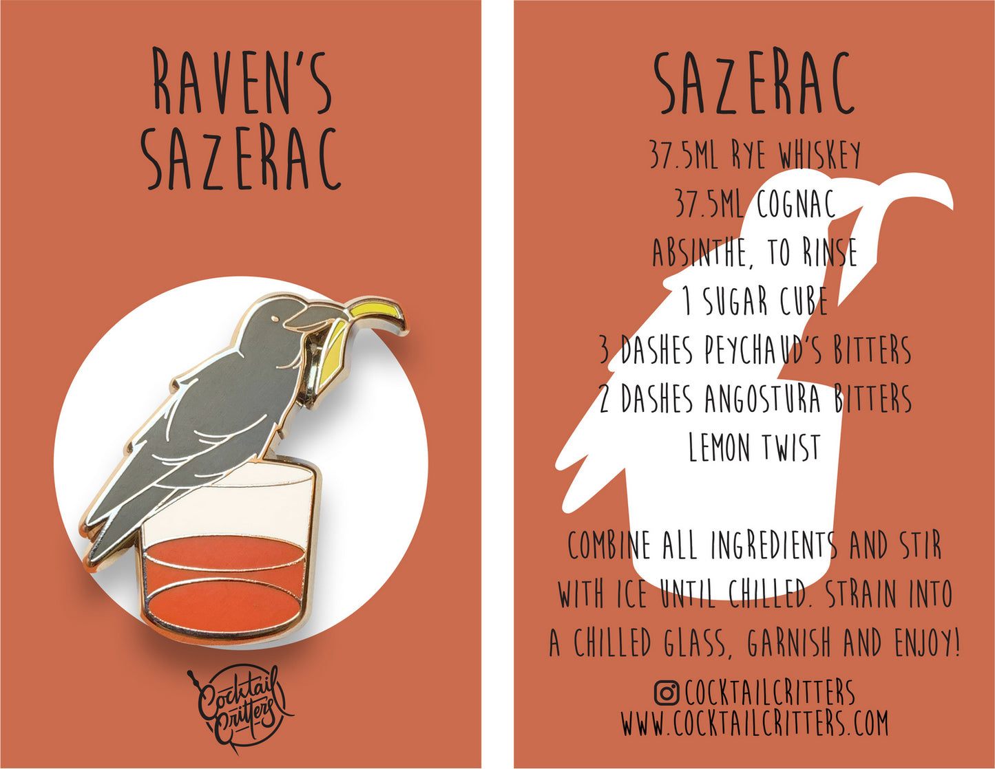 Raven's Sazerac Pin