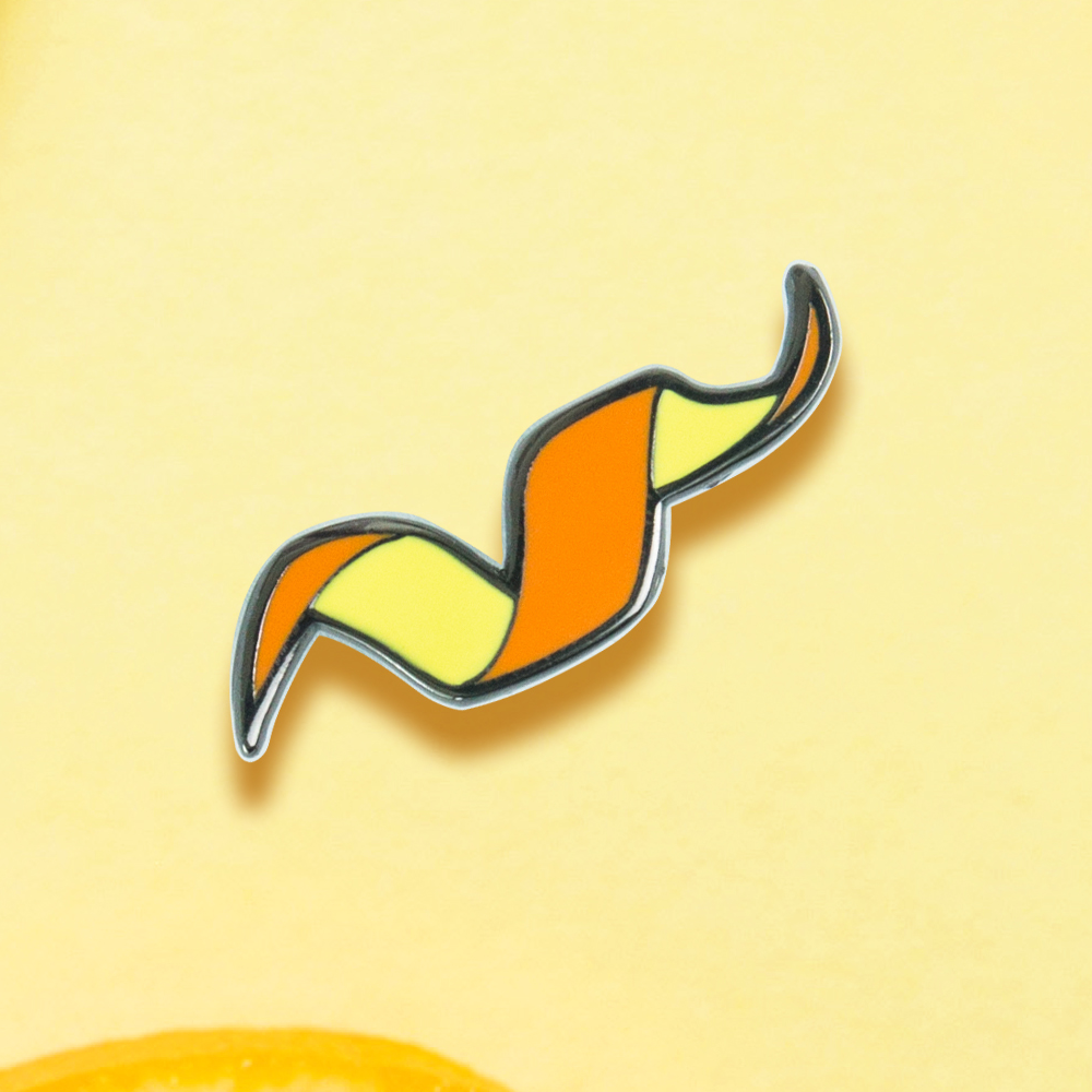 Orange Twist Cocktail Enamel Pin