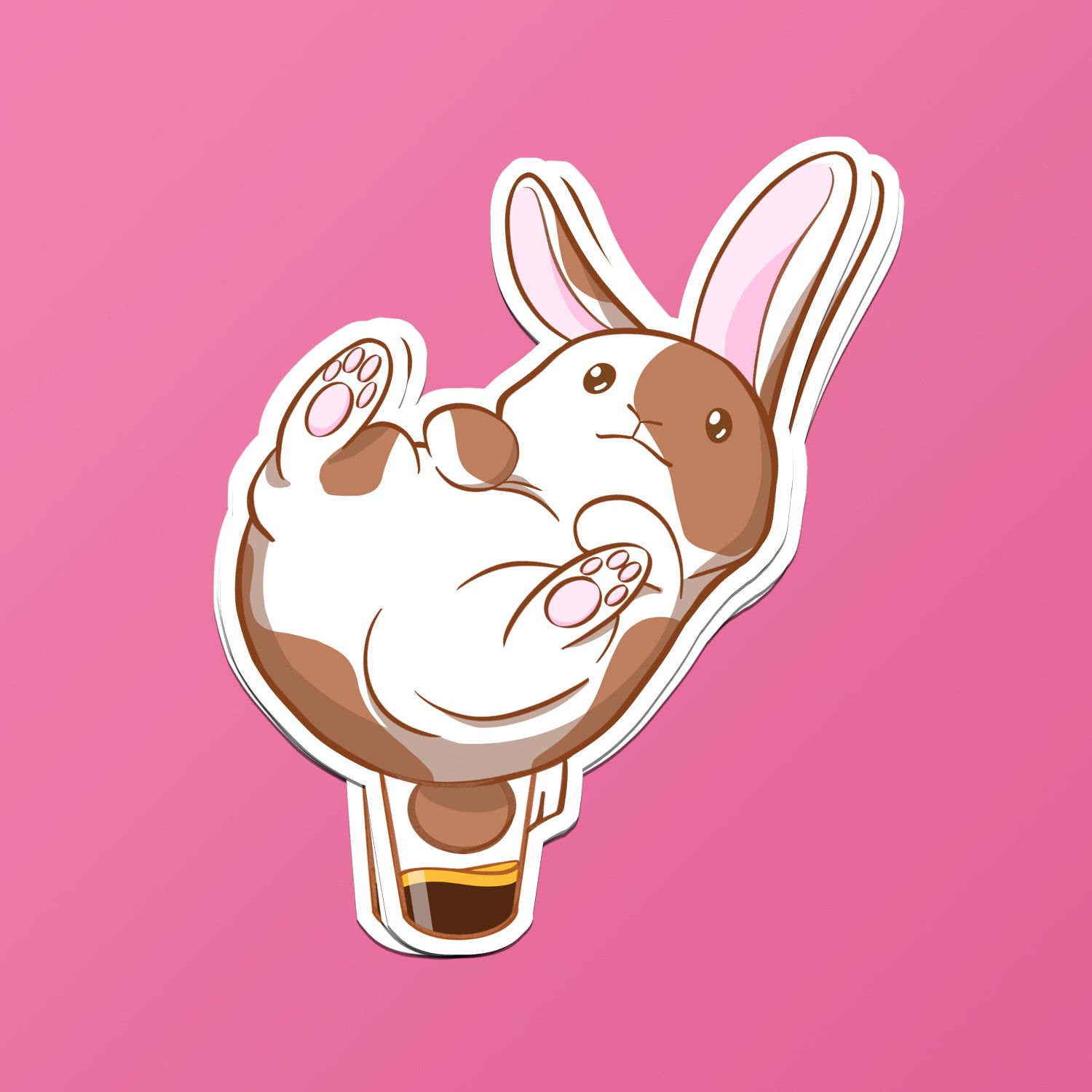 Bunny Espresso Sticker by Cocktail Critters