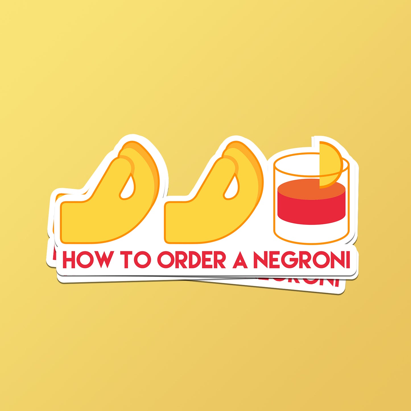 How to Order a Negroni Sticker