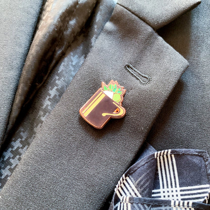 Moscow Mule Cocktail Pin by Cocktail Critters
