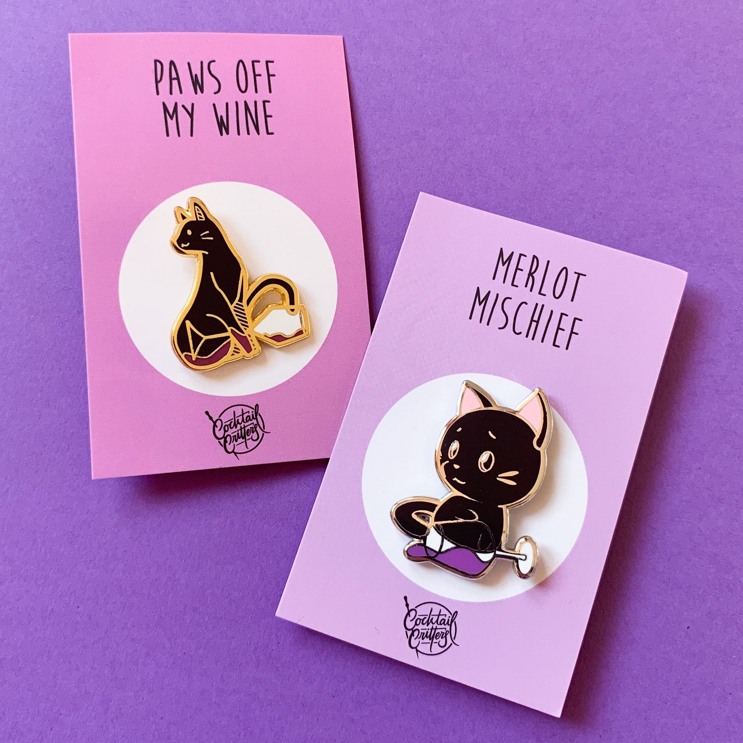 Cat & Chibi Pin Set