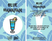 Blue Hawaiian Cocktail Enamel Pin by Cocktail Critters