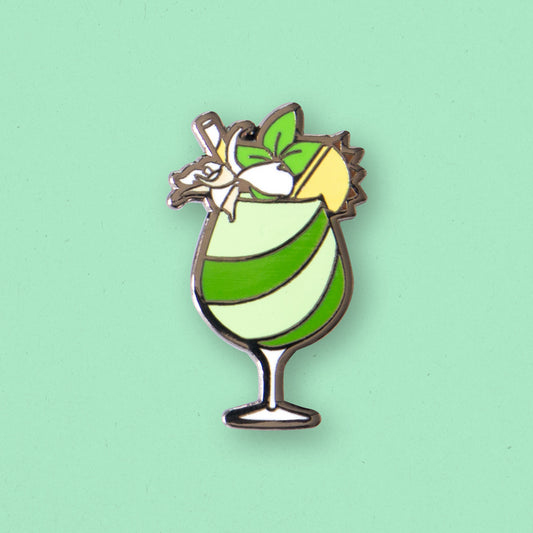 Missionary's Downfall Cocktail Enamel Pin by Cocktail Critters