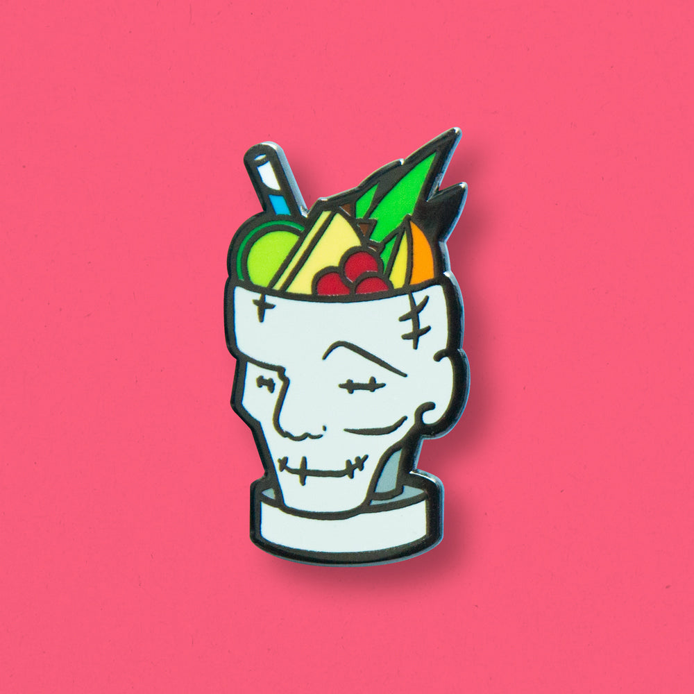 Zombie Cocktail Enamel Pin by Cocktail Critters