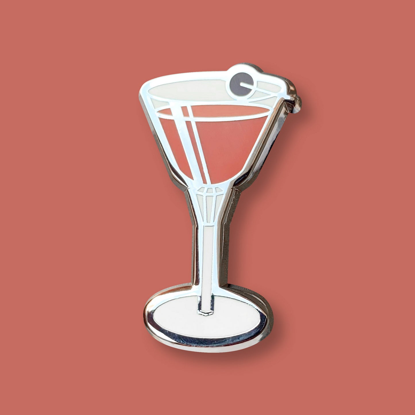 Manhattan Cocktail Pin by Cocktail Critters