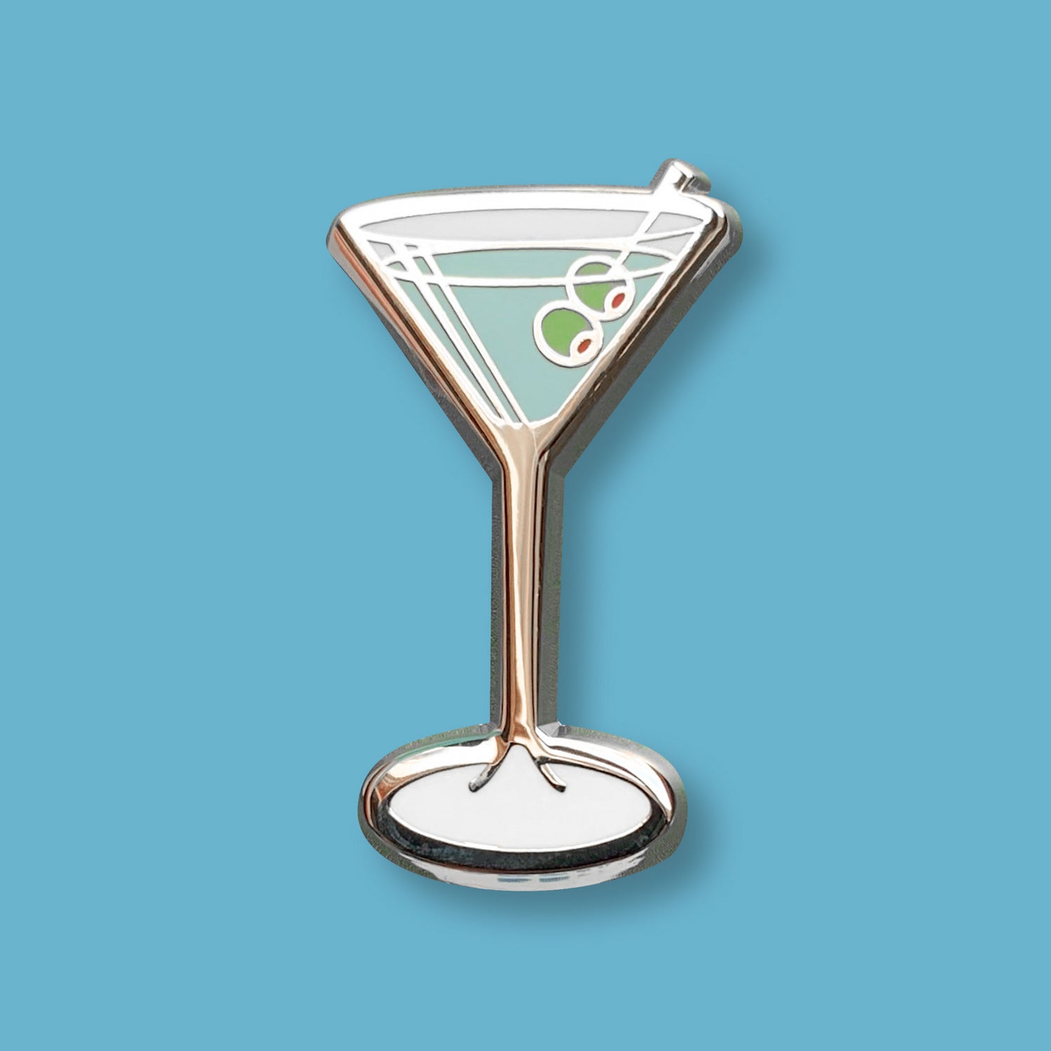 Martini Cocktail Pin by Cocktail Critters