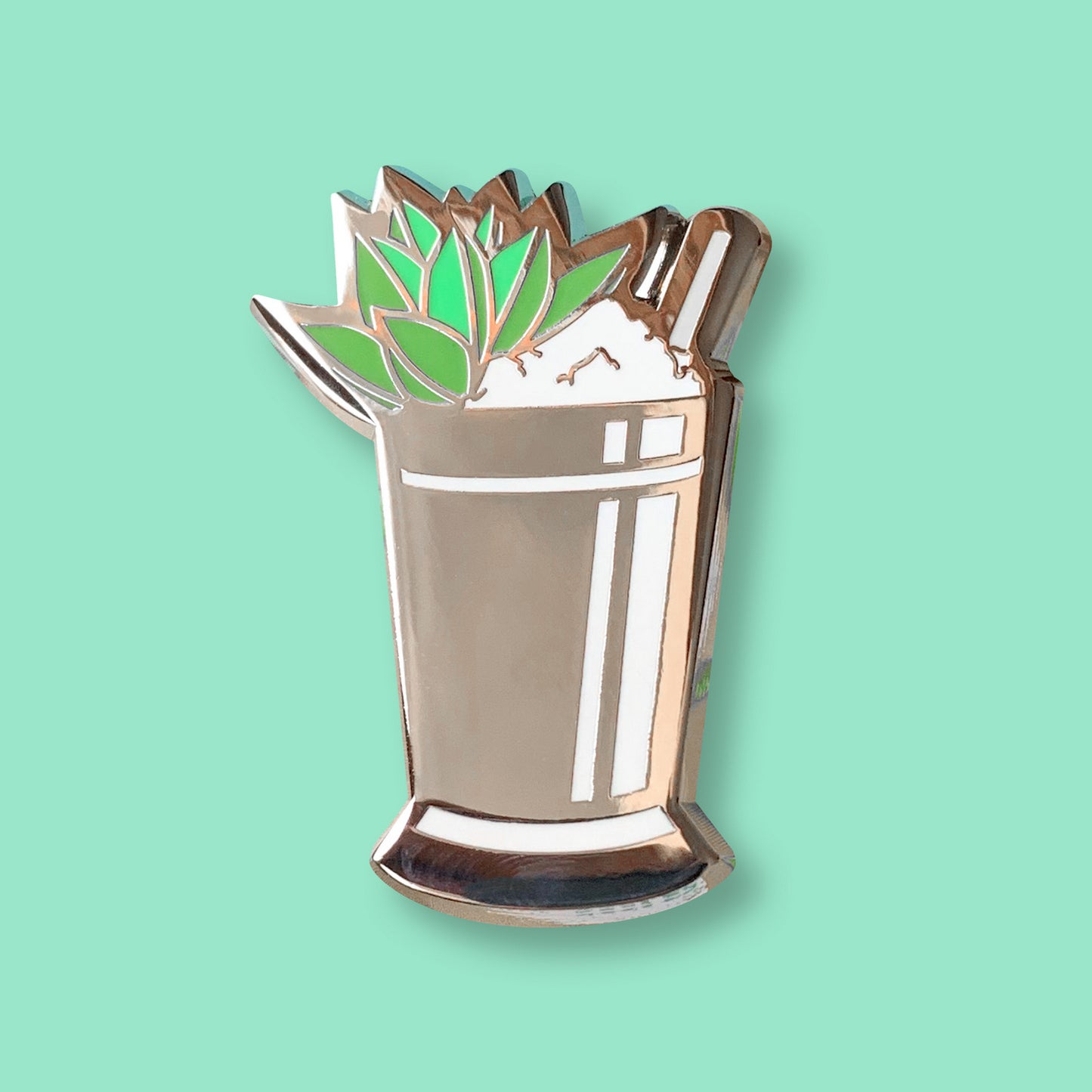 Mint Julep Cocktail Pin by Cocktail Critters