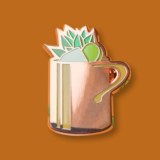 Moscow Mule Cocktail Pin by Cocktail Critters