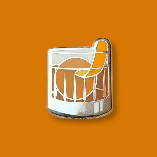 Old Fashioned Cocktail Pin by Cocktail Critters