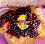 Peanut Butter & Jelly Food Frenzy Enamel Pin by Really Good Pins