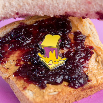 Peanut Butter & Jelly Food Frenzy Enamel Pin by Really Good Pins