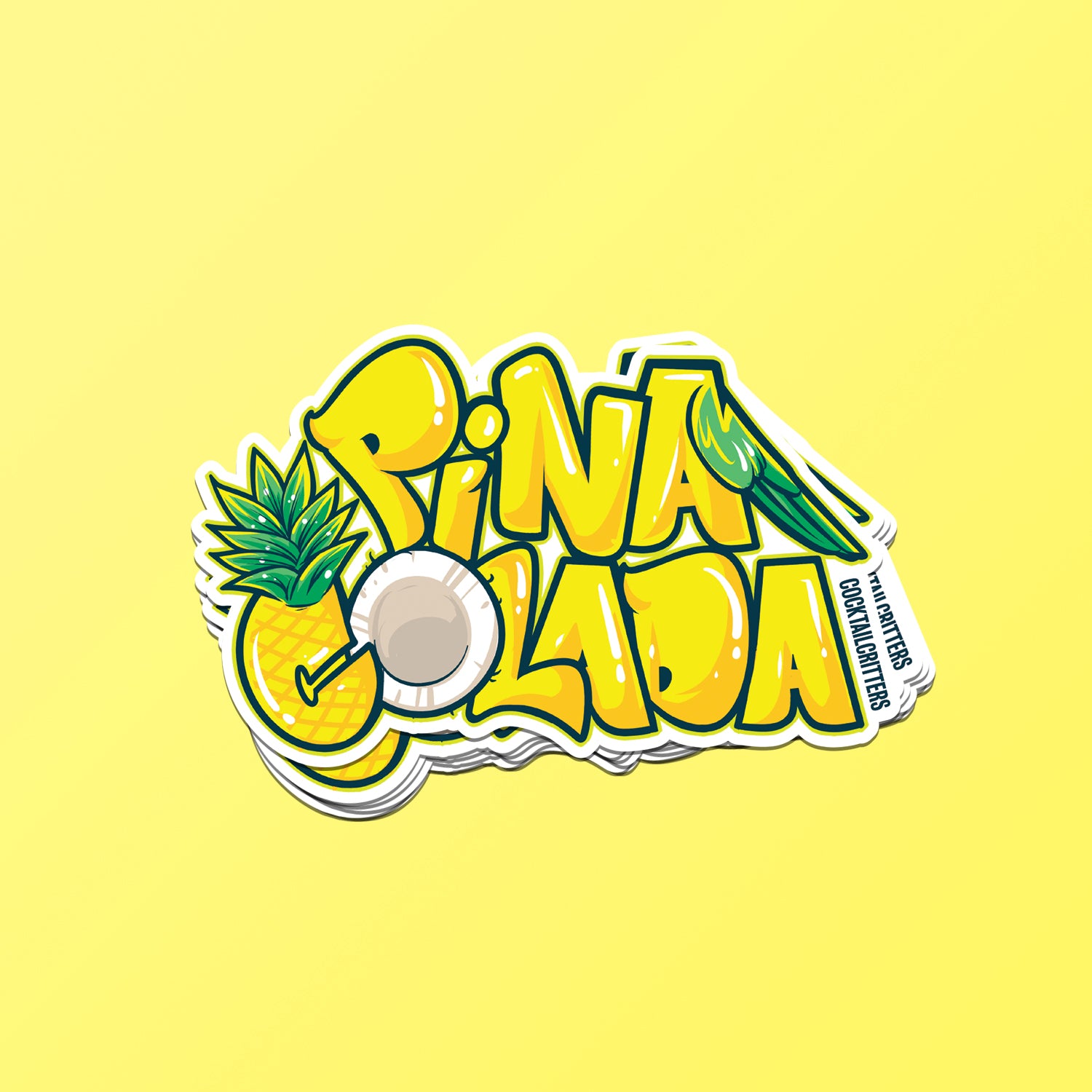 Cocktail Stickers | PVC Water-Resistant | Laptop