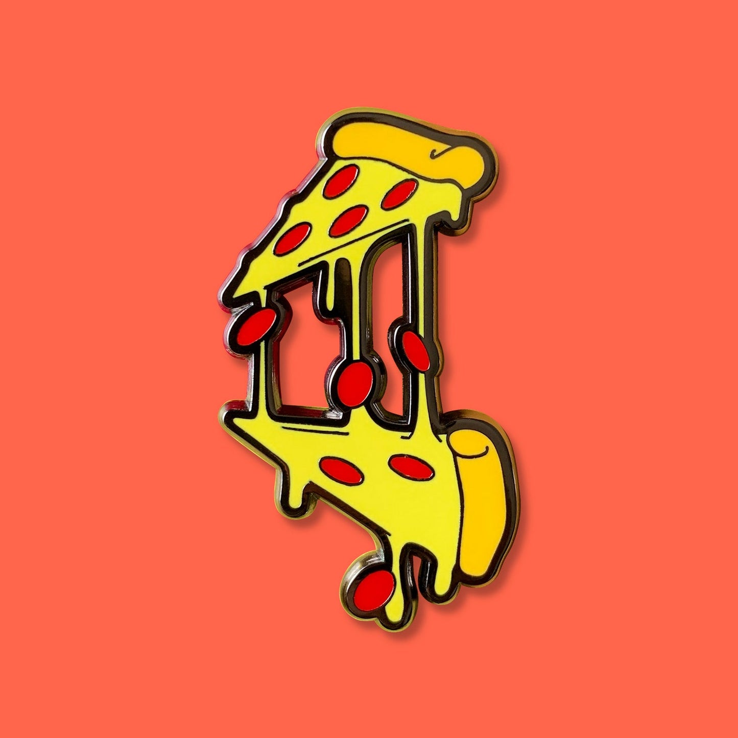Pizza Food Frenzy Enamel Pin by Really Good Pins