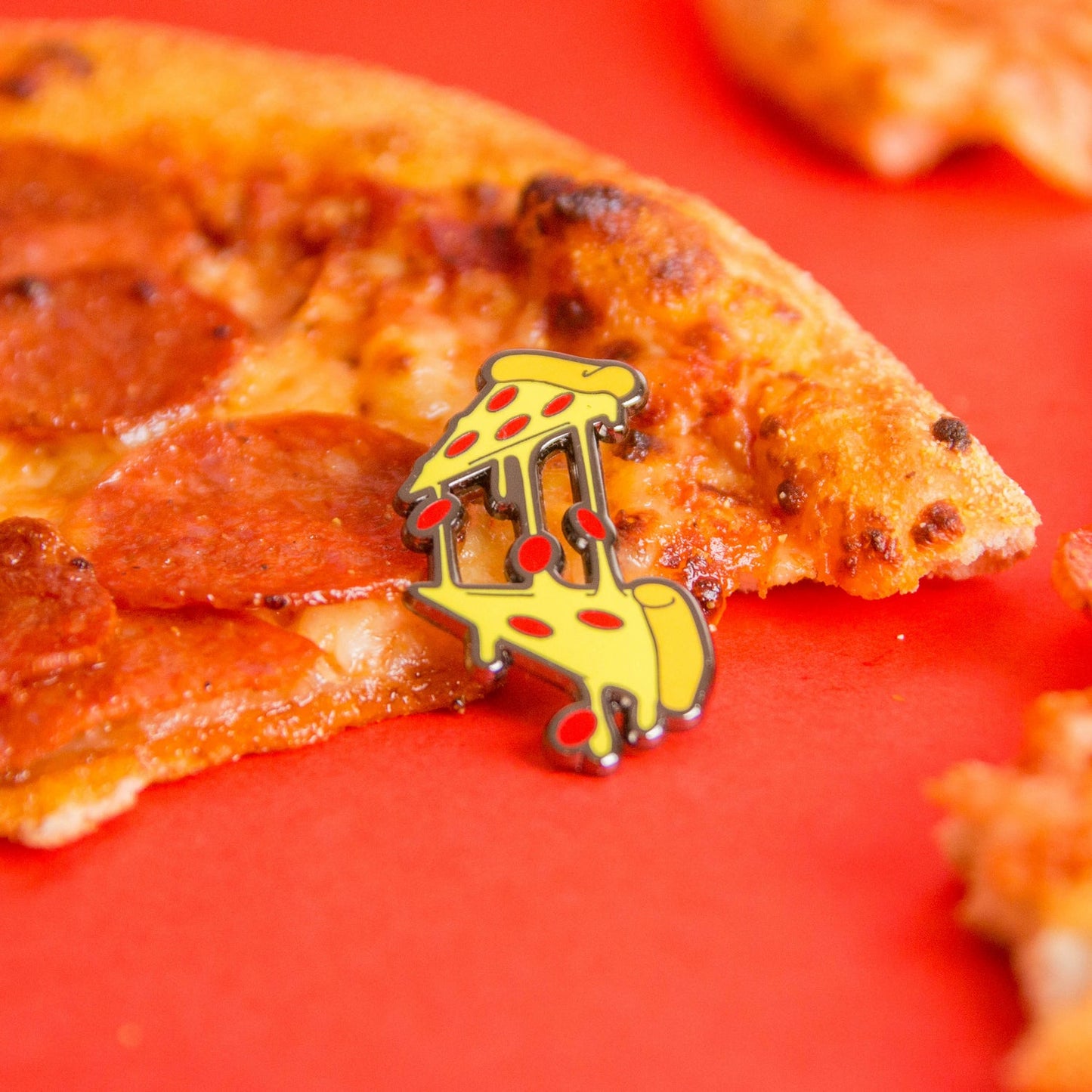 Pizza Food Frenzy Enamel Pin by Really Good Pins