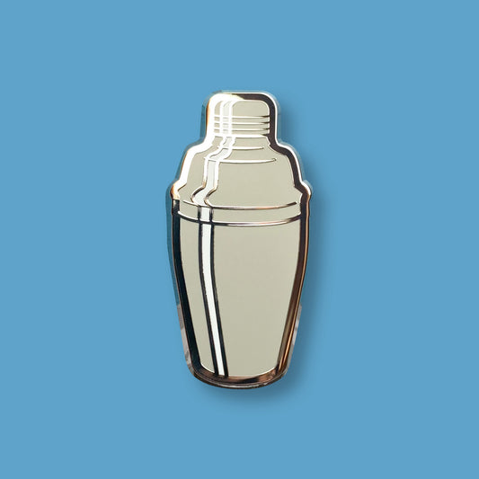 Vintage Cocktail Shaker Enamel Pin by Cocktail Critters