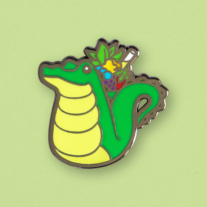 Quirky Tiki Alligator Mug Enamel Pin by Cocktail Critters