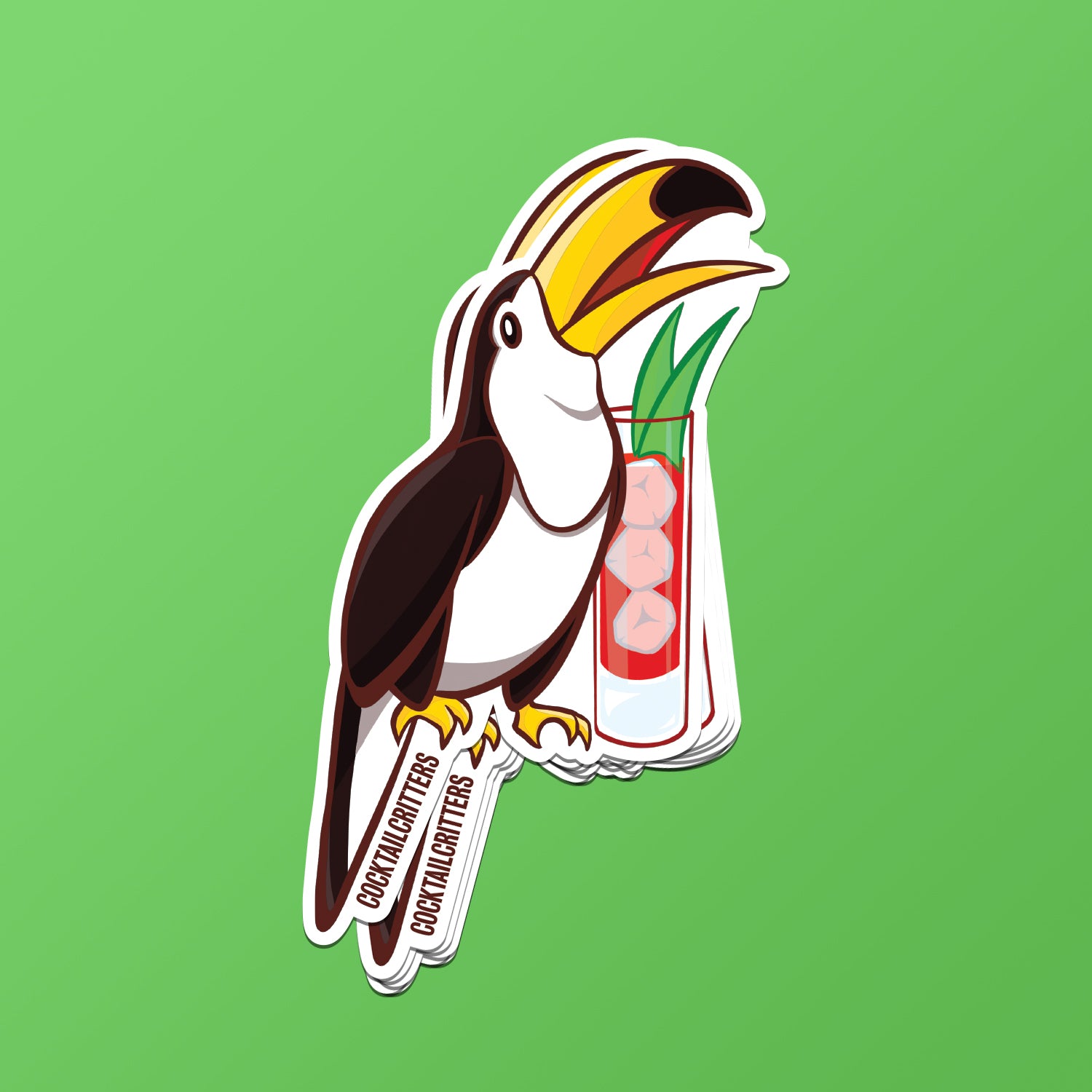 Animal Cocktail Stickers