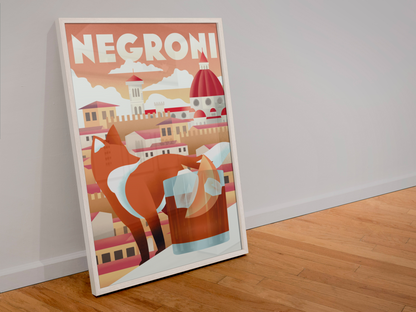 Negroni in Milan Poster