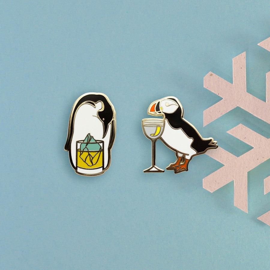 Snow Bird Pin Set