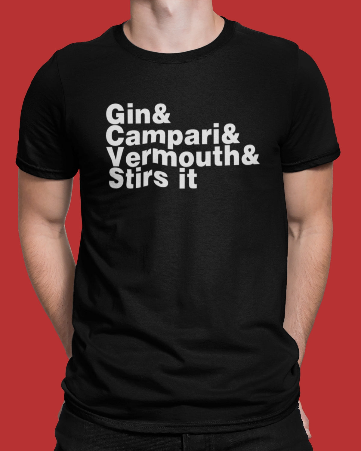 Gin & Campari & Vermouth & Stirs It Unisex T-Shirt